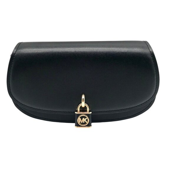Michael Kors Black Leather Small Mila Sling Messenger Bag - Picture 1 of 11